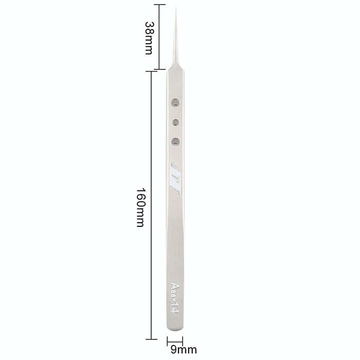 Aaa-14 Precision Repair Tweezers Long Pointed Stainless Steel