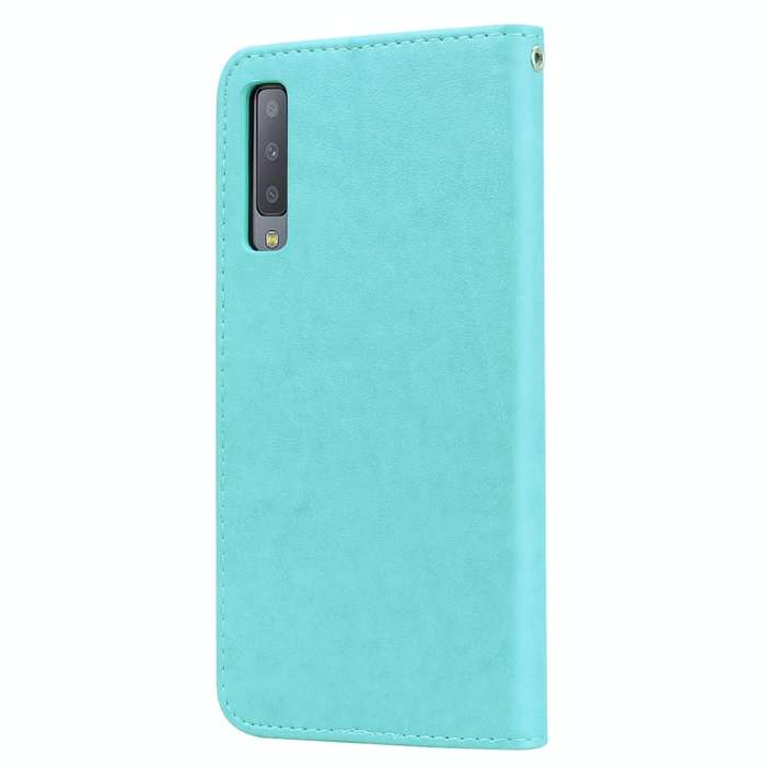 Rose Embossed Horizontal Flip PU Leather Case for Samsung Galaxy A7 (2018) , with Holder & Card S...