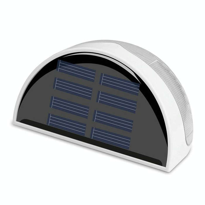 Semi-circular IP55 Waterproof Solar Light Control Fence Light Garden Lamp(White Light)