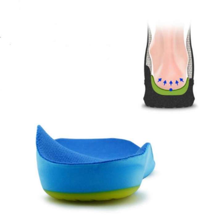 PU Breathable Children Flat Feet Eight-foot Orthopedic Insoles, Size:19-2214.8cm