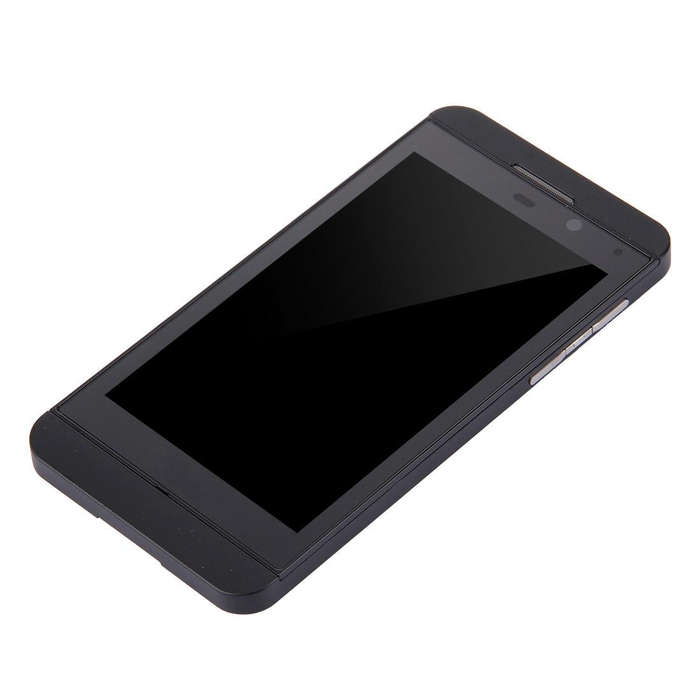 LCD Screen and Digitizer Full Assembly with Frame for BlackBerry Z10 4G(Black)