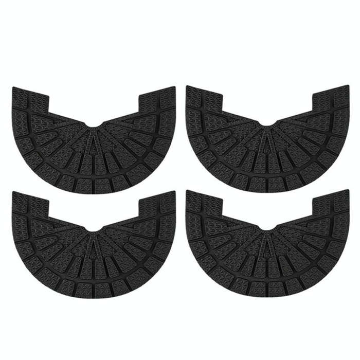 2 Pairs Thickened Rubber Sole Heel Wear-Resistant Non-Slip Patch, Size: 37-38cm(Black)