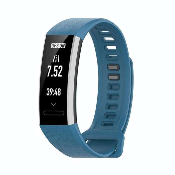 For Huawei Band 2 Pro / Band 2 / ERS-B19 / ERS-B29 Sports Bracelet Silicone Watch Band(Midnight B...