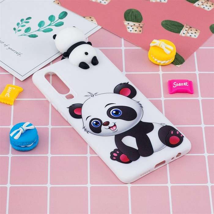 For Huawei P30 Shockproof Cartoon TPU Protective Case(Panda)