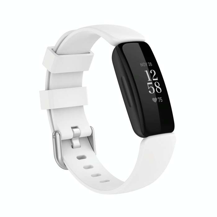For Fitbit Inspire 2 TPE Watch Band, Size:S(White)