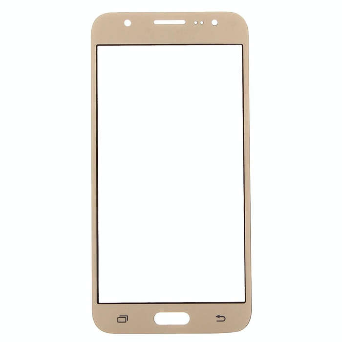 For Galaxy J5 / J500 Front Screen Outer Glass Lens (Gold)