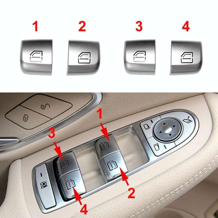 Car Window Glass Lift Switch Button for Mercedes-Benz W205 / W253 after 2015(No.2 Button)