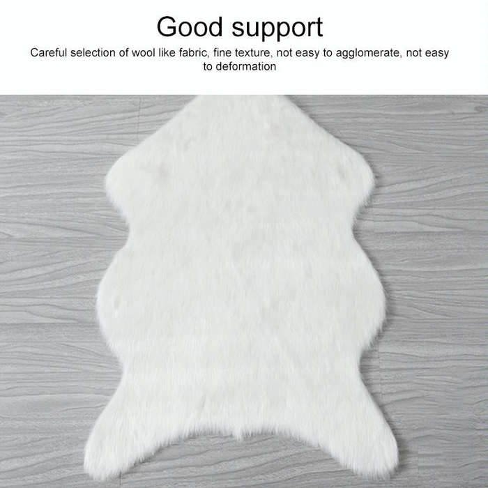 Imitation Wool Soft Home Living Room Carpet Sofa Cushion Mats, Size:40x60cm(Purple)