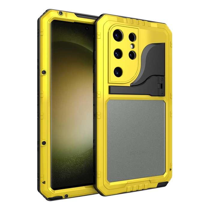 For Samsung Galaxy S23 Ultra 5G RedPepper Wolf 360 Full Body Rugged IP68 Waterproof Phone Case(Ye...