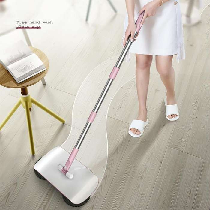 X2 Gear-assisted Walk-behind Sweeper, Specification: with 1 Rag(Blue)