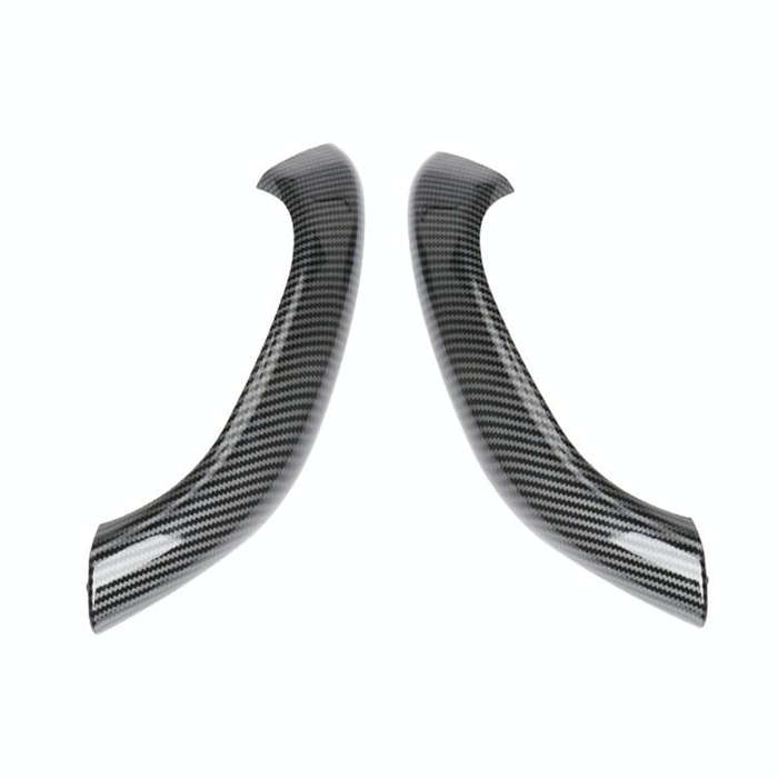 1 Pair Car Inside Doors Handle Pull Trim Cover 51417417513 for BMW X1 2016-, Left Driving (Carbon...