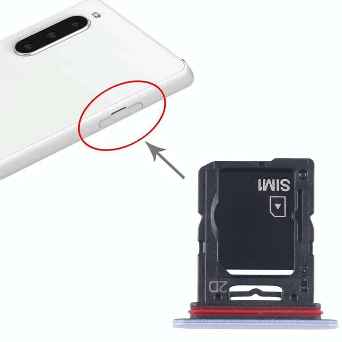 For Sony Xperia 10 V Original SIM Card Tray + SIM / Micro SD Card Tray (Blue)