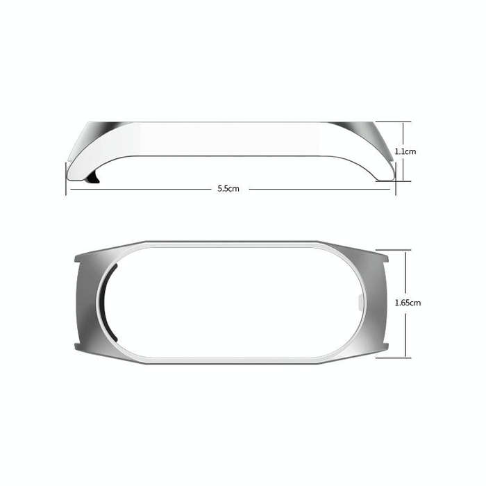 For Xiaomi Mi Band 7 Three-bead Stainless Steel Watch Band(Black)