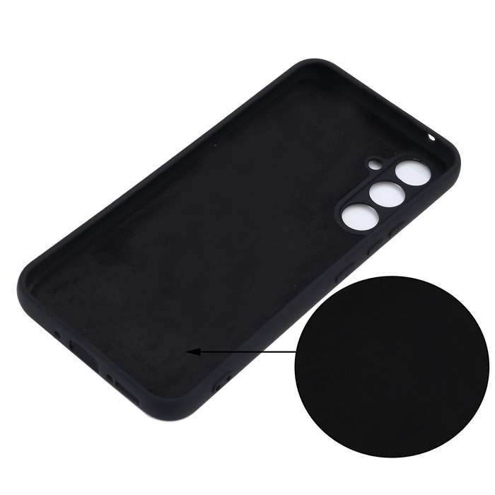 For Samsung Galaxy A54 5G Color Liquid Silicone Phone Case(Black)