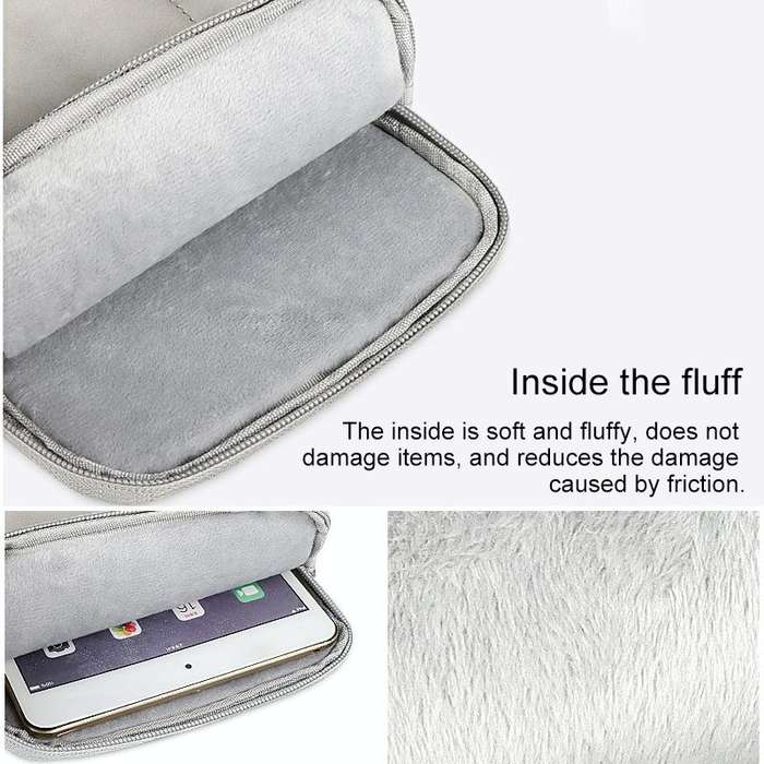 For 10.8 inch or Below Tablet ND00S Felt Sleeve Protective Case Inner Carrying Bag(Light Grey)