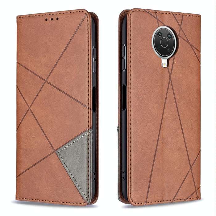 For Nokia G20 / G10 Rhombus Texture Horizontal Flip Magnetic Leather Case with Holder & Card Slot...
