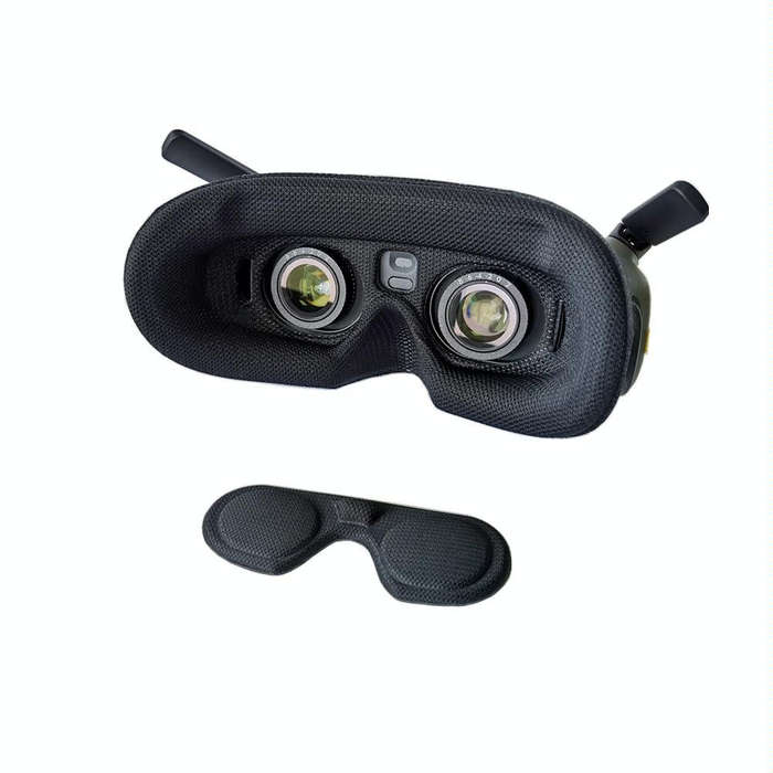For DJI Goggles 2 Foam Padding Sponge Eye Pad Mask With Lens Cover Black