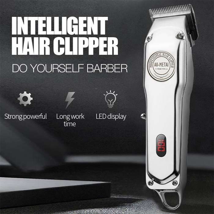 Retro Oil Head Electric Pusher Strong Power Electric Fader LCD Digital Display Rechargeable Hair ...