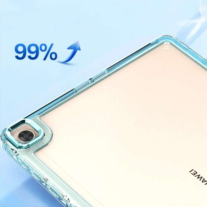 For Huawei MatePad T10 / T10S Clear Acrylic Shockproof Tablet Case(Black)
