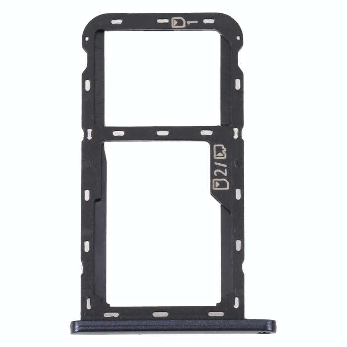 For ZTE Blade A52 SIM Card Tray + SIM Card Tray / Micro SD Card Tray (Grey)
