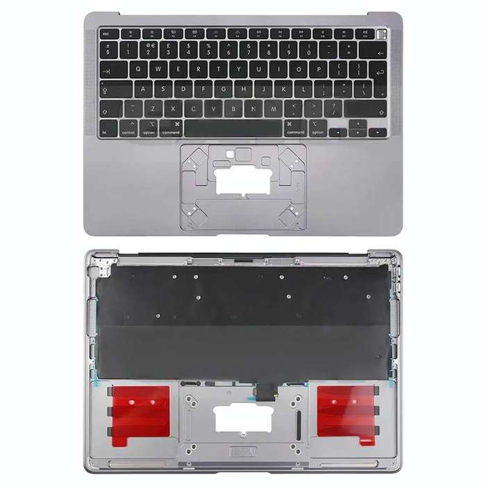 For Macbook Air 13 2020 M1 A2337 C-side Cover + UK Edition Key Board (Black)