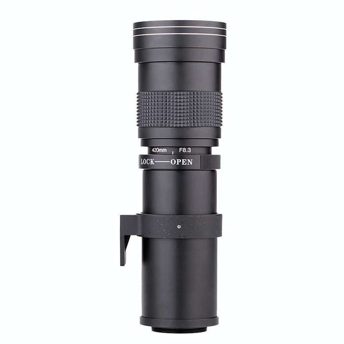 Lightdow 420-800mm Zoom Camera Lens Optical Glass Coating Photographic Lens