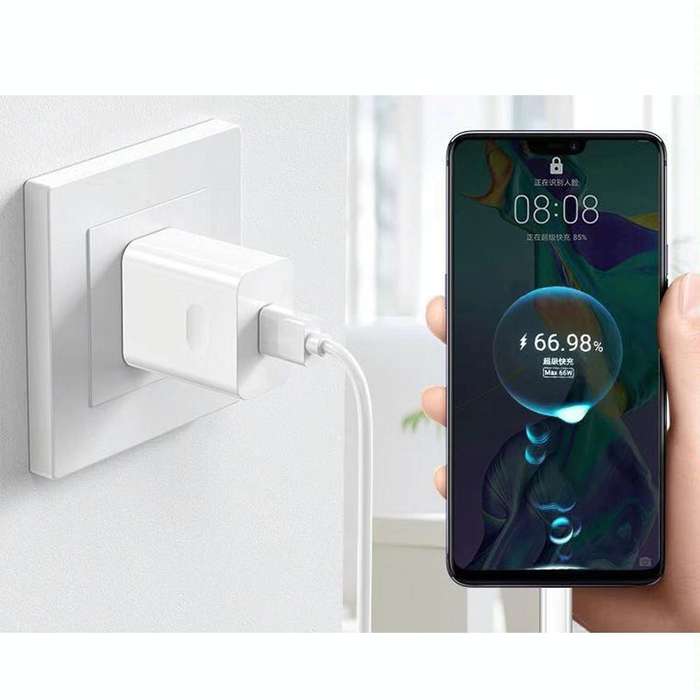 66W USB Fast Charging Travel Charger With EU Plug Conversion Head + 6A USB to Type-C Flash Chargi...