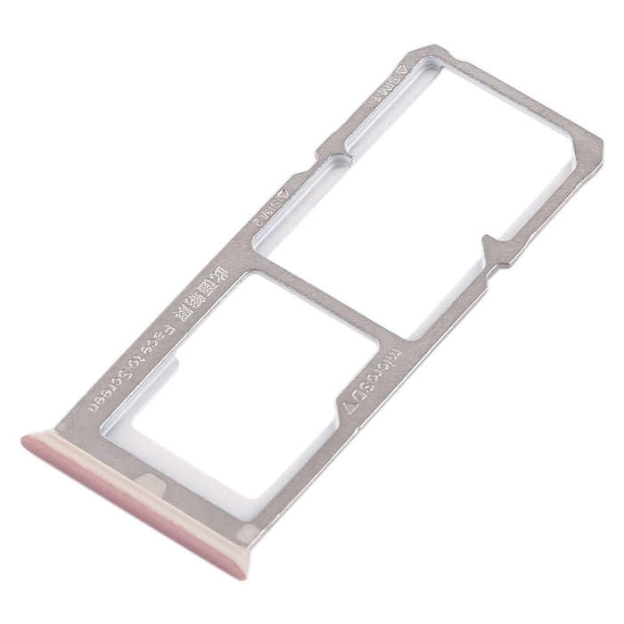 For OPPO A77 2 x SIM Card Tray + Micro SD Card Tray (Rose Gold)