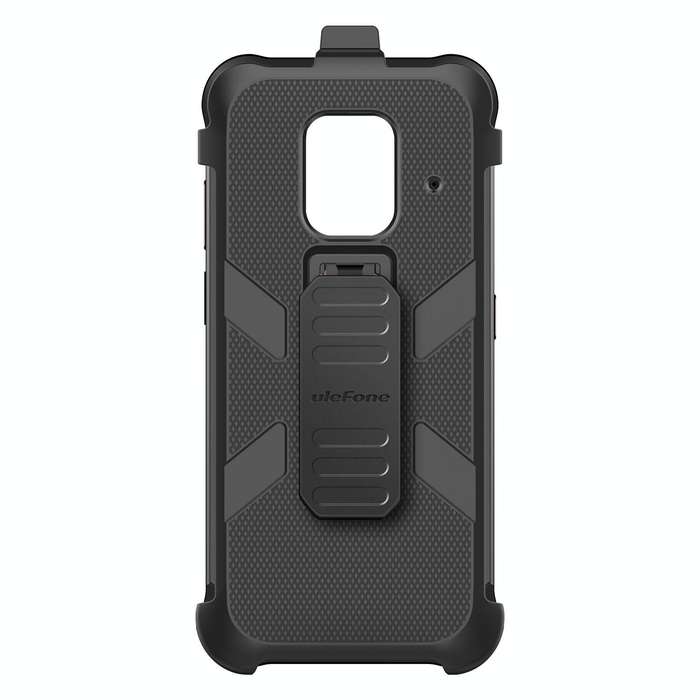 For Ulefone Power Armor 14 Pro Ulefone Back Clip Phone Case with Carabiner(Black)