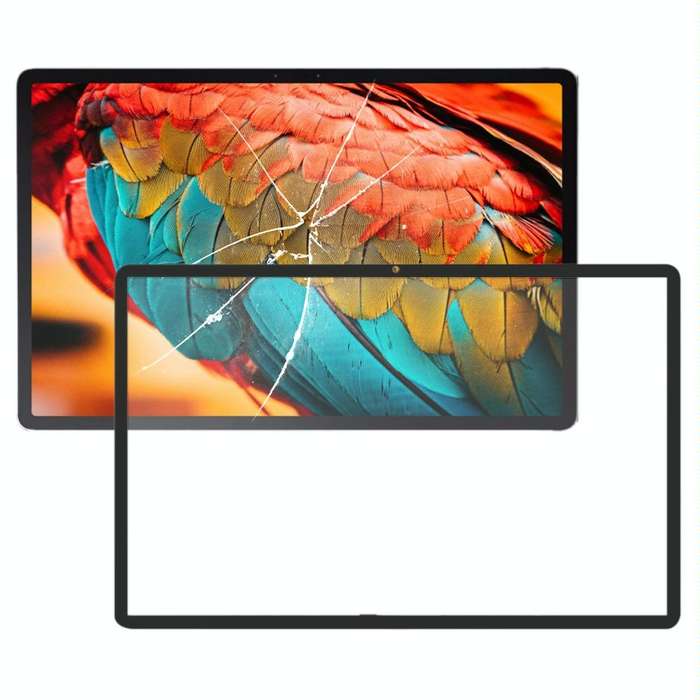 Front Screen Outer Glass Lens for Lenovo Tab P11 TB-J606F TB-J606N TB-J606L TB-J606 (Black)