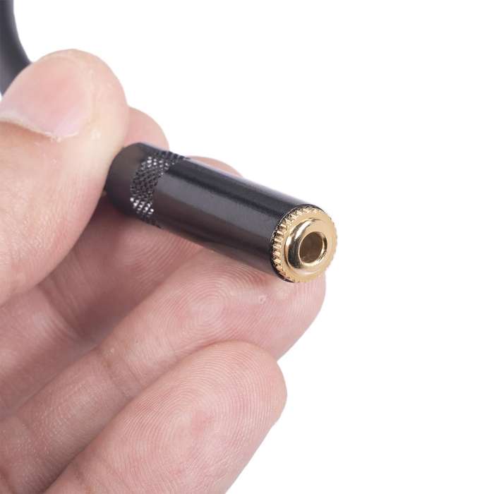 TC227YXK402-03 3.5mm Female to Dual XLR 3pin Male Audio Cable, Length: 30cm(Red Black)