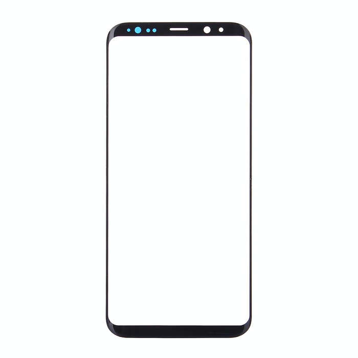For Galaxy S9+ Front Screen Outer Glass Lens(Black)
