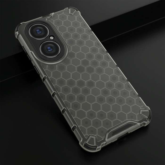 For Huawei P50 Pro Shockproof Honeycomb PC + TPU Protective Case(Black)