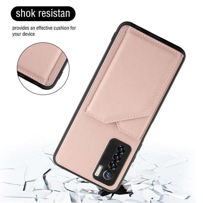For Tecno Camon 17 Pro Skin Feel PU + TPU + PC Phone Case(Rose Gold)