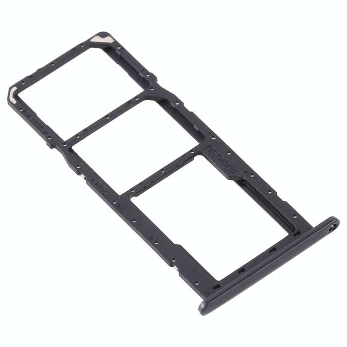 For Samsung Galaxy A11 SM-A115 SIM Card Tray + SIM Card Tray + Micro SD Card Tray (Black)