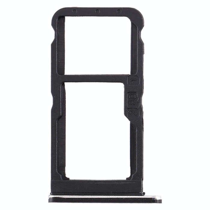 SIM Card Tray + SIM Card Tray / Micro SD Card Tray for Nokia 7 TA-1041 (Black)