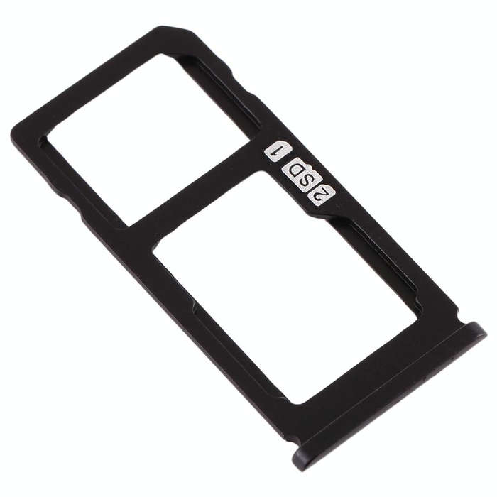SIM Card Tray + SIM Card Tray / Micro SD Card Tray for Nokia 8 / N8 TA-1012 TA-1004 TA-1052 (Black)