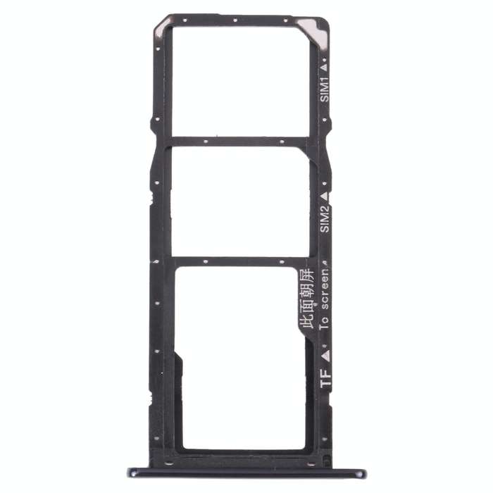 SIM Card Tray + SIM Card Tray + Micro SD Card Tray for Huawei Y6 (2018) (Black)