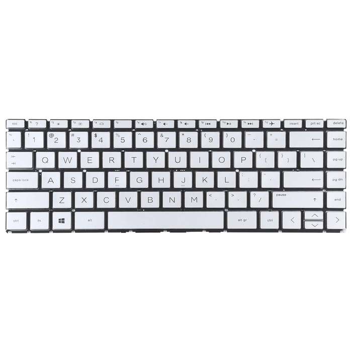 For HP Pavilion x360 14-CK 14-CD 14-CE 14-CM 14-DG US Version Keyboard (Silver)