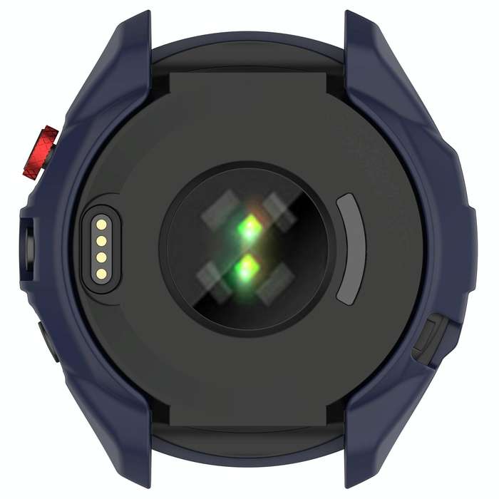 For Garmin Approach S70 42mm Armor Hollow Watch Protective Case(Midnight Blue)