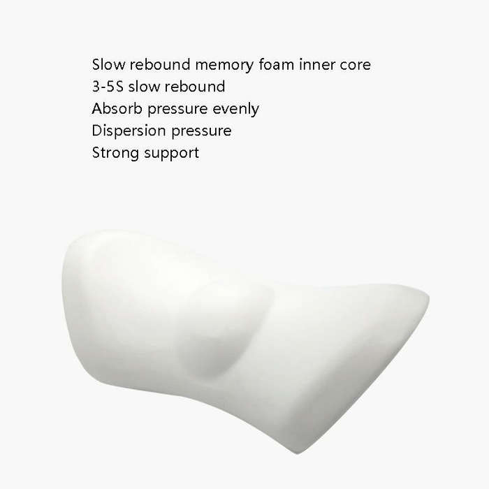Car Supplies Lumbar Support Memory Foam Car Backrest Lumbar Cushion Seat Cushion Lumbar Pillow, C...