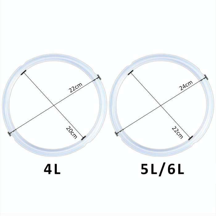 Silicone Gasket Pot Side Seal Electric Pressure Cooker Replacement Parts(Size22x24cm)