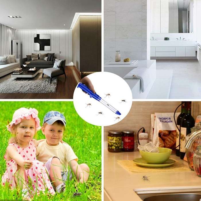 SK818 USB Charging Insects Bugs Suction Traps Electric Pest Spider Catcher with LED Light(Blue)
