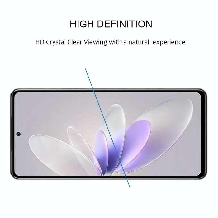 For vivo V27 / V27 Pro 25pcs 3D Curved Edge Full Screen Tempered Glass Film
