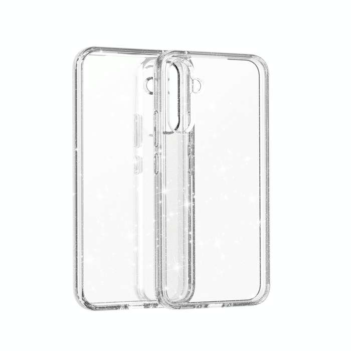 For Samsung Galaxy A34 5G Shockproof Terminator Glitter Powder Phone Case(White)