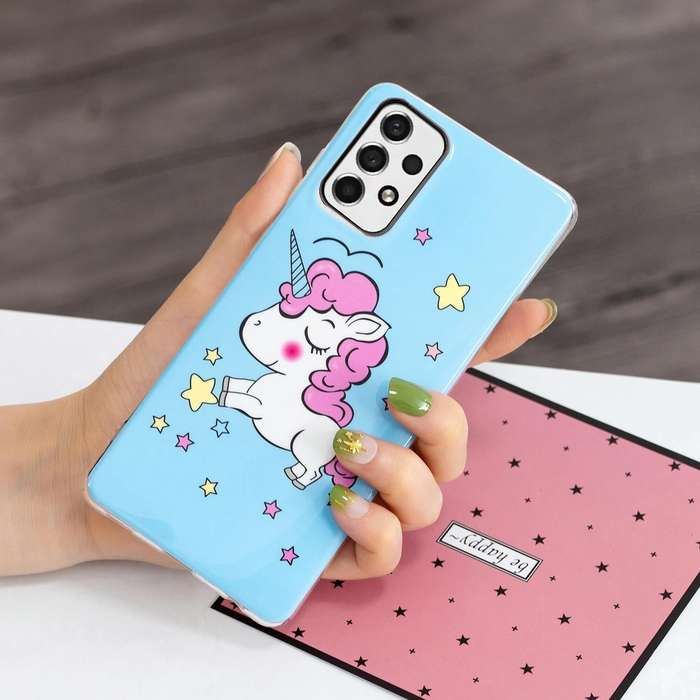 For Samsung Galaxy A33 5G Luminous TPU Protective Phone Case(Star Unicorn)
