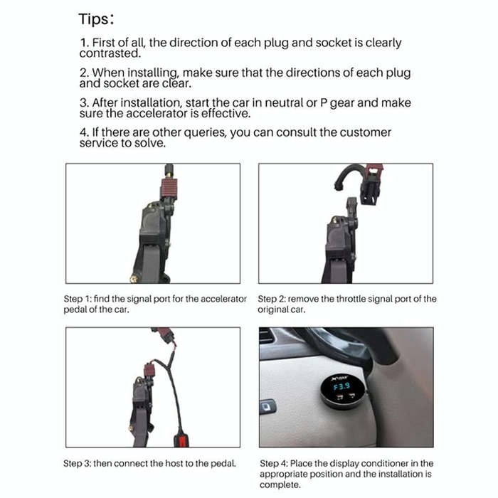 For Ford Ecosport 2013- TROS CK Car Potent Booster Electronic Throttle Controller