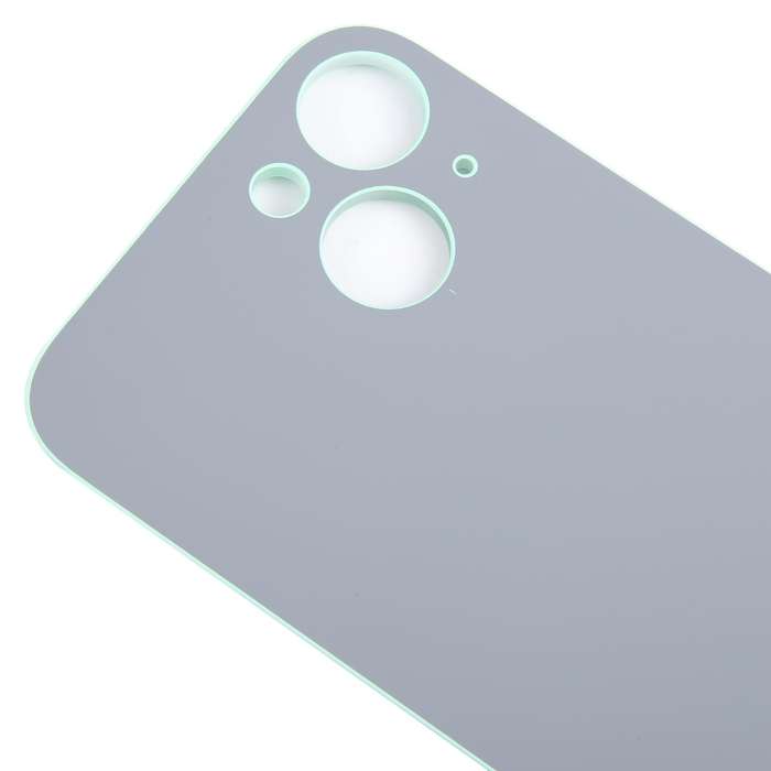 For iPhone 15 Easy Replacement Big Camera Hole Glass Back Battery Cover(Green)