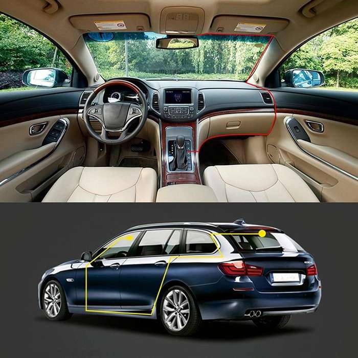 4 inch Touch Screen Car Rearview Mirror HD 1080P Three Recording Driving Recorder DVR Support Mot...