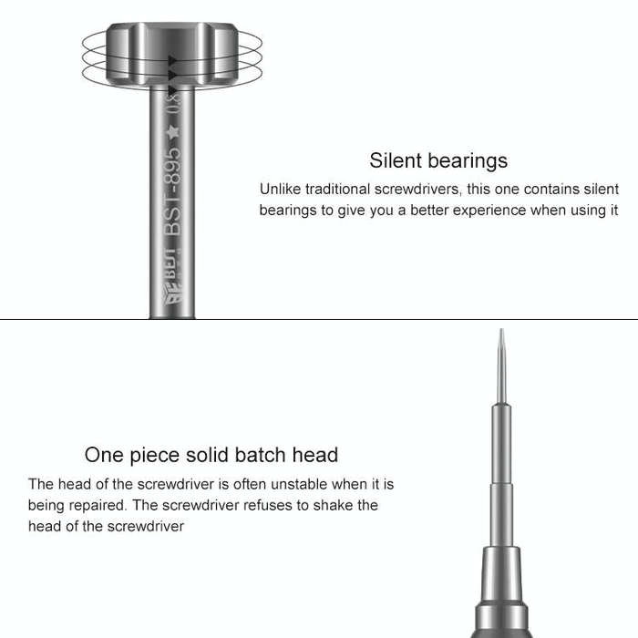 BEST BST-895 6 in 1  Mobile Phone Screwdriver For Mobile Phone Dismantling Screwdriver